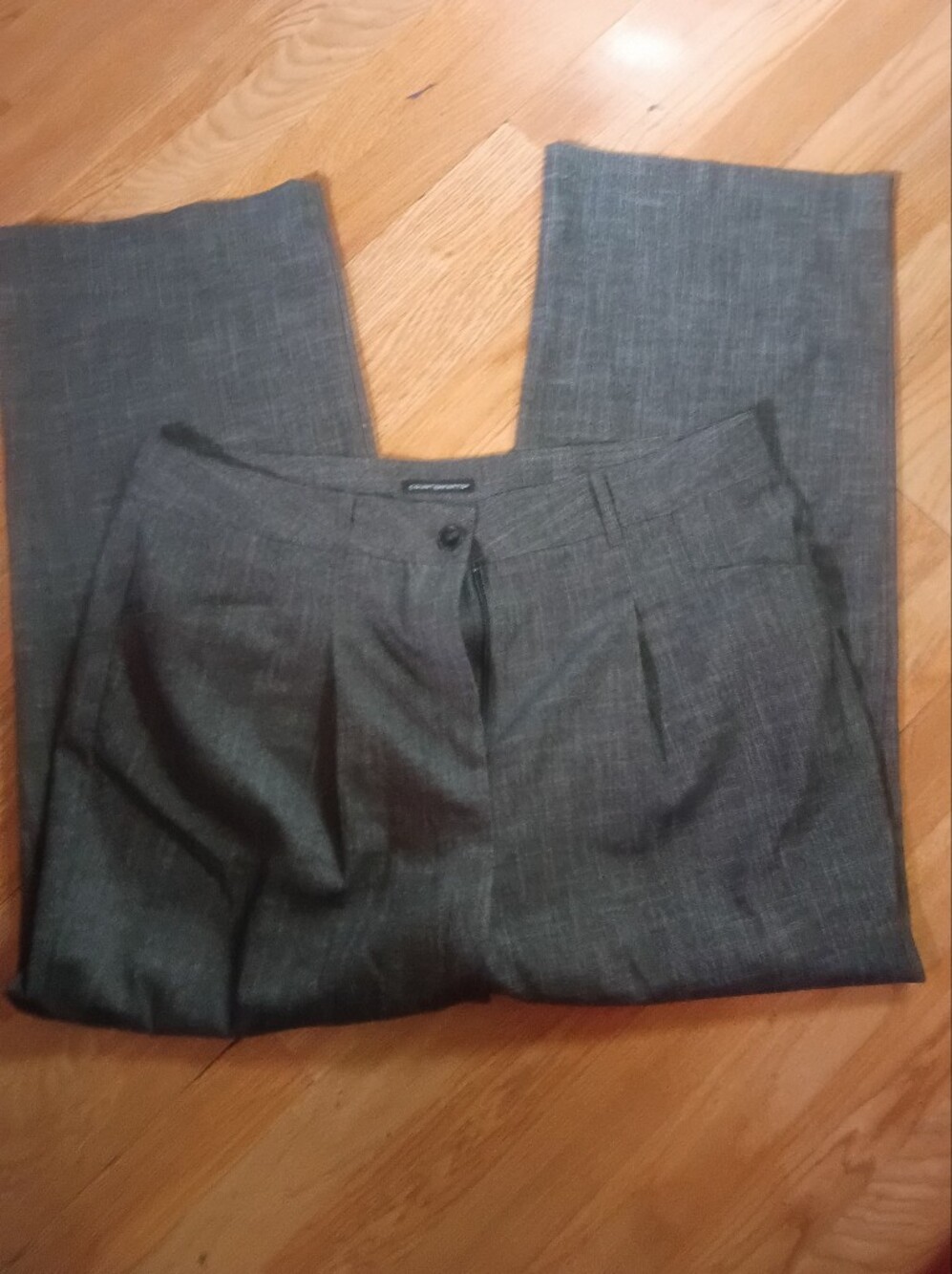 Classic Women's Counterparts Gray Dress Pants - Tailored Pleat Front